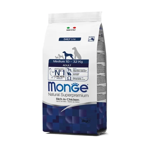 Monge perro adulto raza mediana pollo 3 kgs