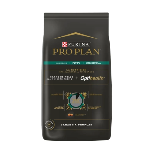 Pro plan perro cachorro raza mediana 7.5 kgs de atras