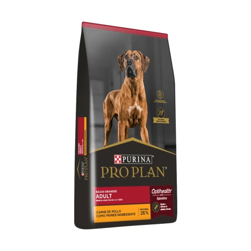 Pro plan perro adulto raza grande 15 kgs de lado