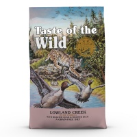 Taste of the wild gato lowland creek pato codorniz formato 6.6 kgs